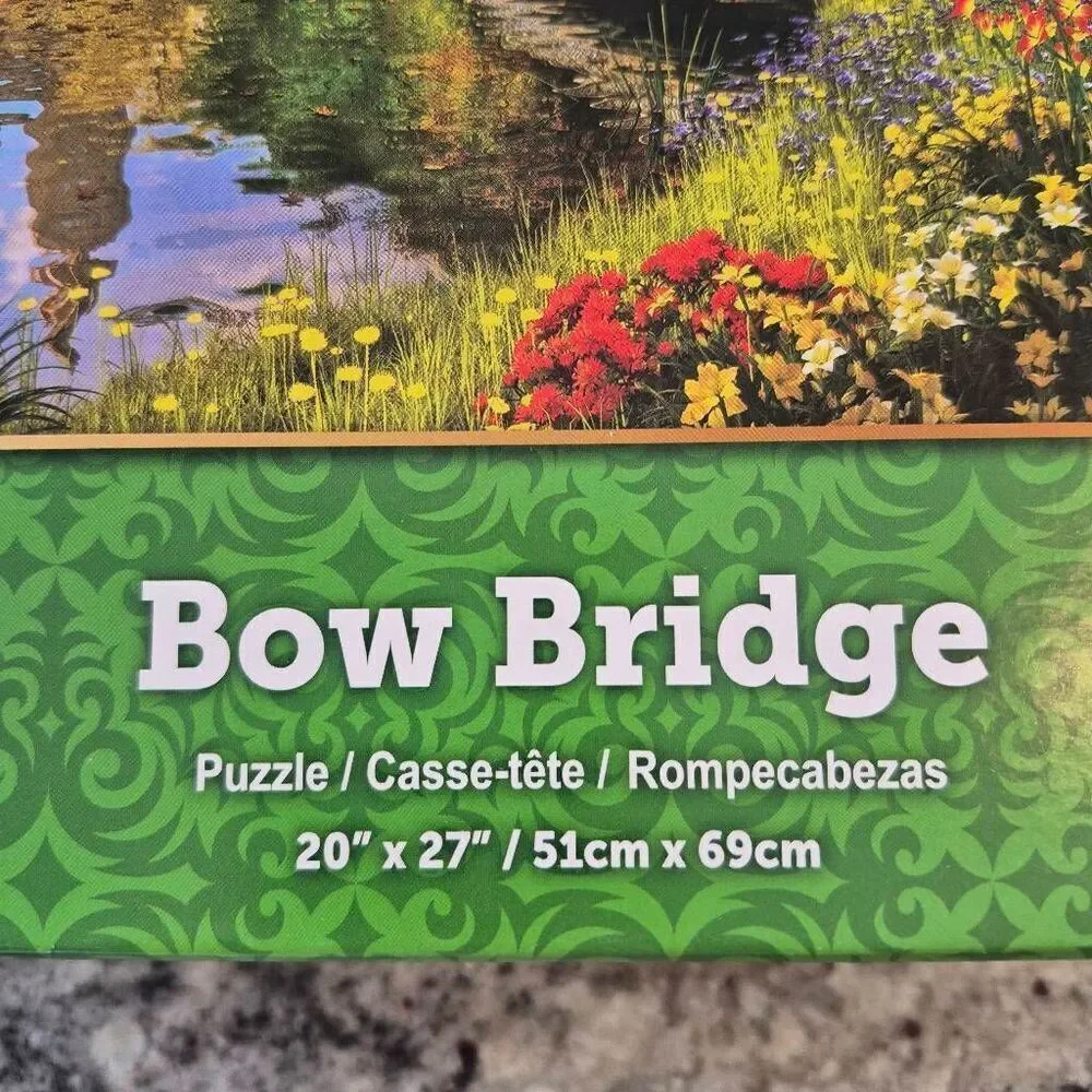 Premium Puzzles Bow Bridge Central Park 1000 pc Jigsaw Puzzle, GUC